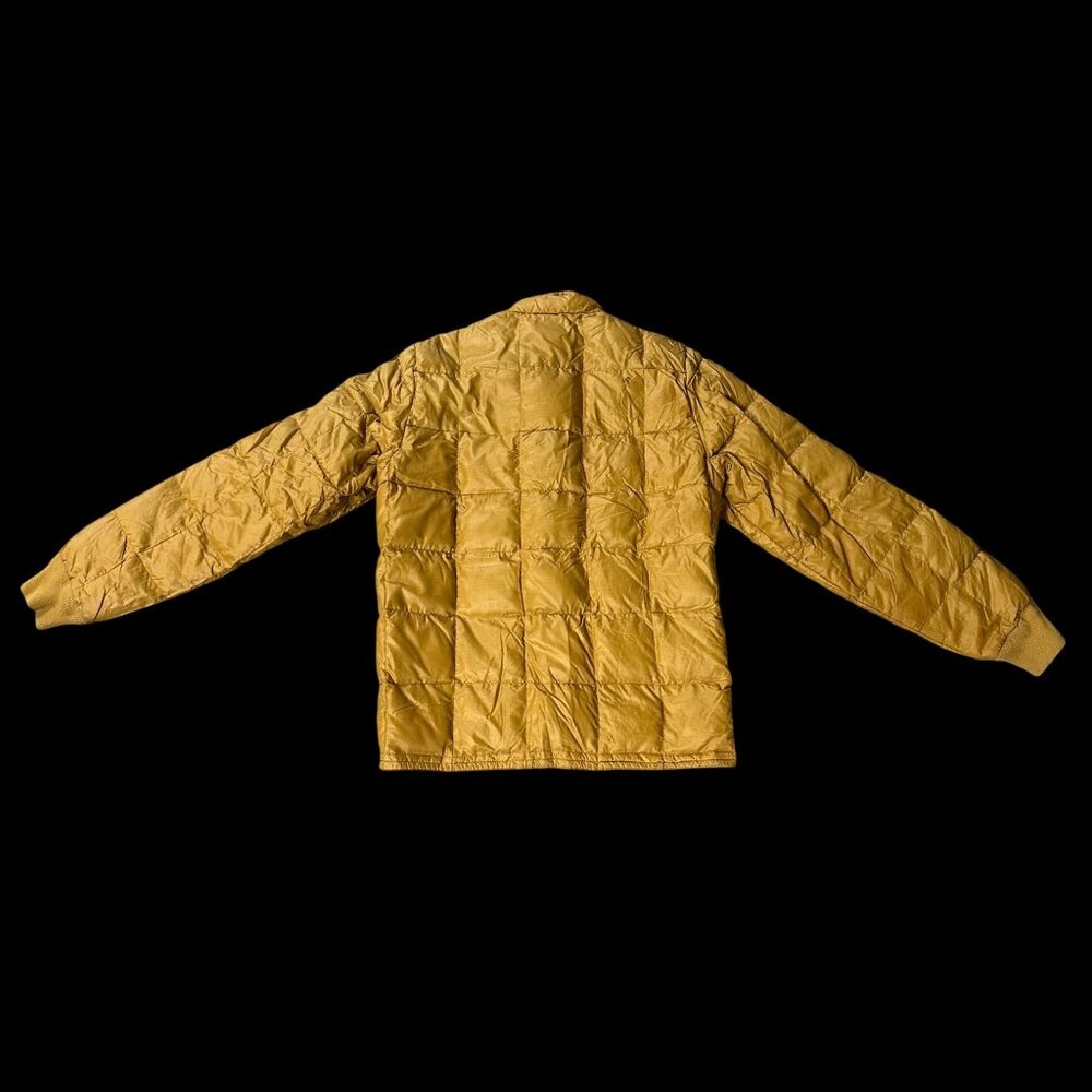 Vintage Eddie Bauer USA 1970s Honey Gold Goose Down Quilted Jacket Coat Size S - Picture 3 of 10